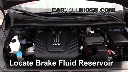 2015 Kia Sedona LX 3.3L V6 Brake Fluid Add Fluid